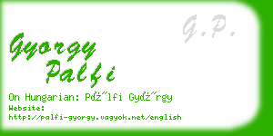 gyorgy palfi business card